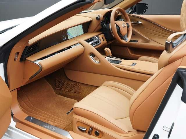 ＬＣ ＬＣ５００　コンバーチブル　令和５年後期モデル／走行２０００キロ／１オーナー車／禁煙車／屋内保管車／マークレビンソン／純正ＯＰ２１インチ鍛造ホイール／茶本革シート（冷温機能付）／アルカンターラメーターフード／ＨＵＤ／ＥＴＣ２．０（65枚目）