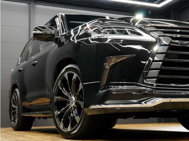 ＬＸ ＬＸ５７０ブラックシークエンス　特別仕様車／後期／ＬＥＸＵＳセーフティシステム＋／モデリスタエアロ／ＷＡＬＤ２２ＩＮホイール／パノラマビューカメラ／茶本革（冷温機能付）／サンルーフ／ＣＯＯＬＢＯＸ／ＨＵＤ／ＥＴＣ２．０／Ｐバックドア（45枚目）