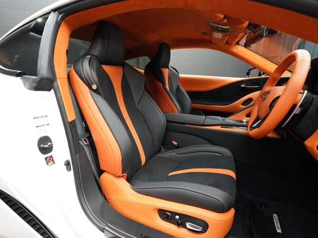 LC LC500 Sパッケージ 令和4年11月後期モデル/走行3200キロ/1オーナー車/禁煙車/屋内保管/LEXUSセーフティシステム+/オレンジ内装/OP21in鍛造ホイール/CFRPルーフ/トルセンLSD/HUD/ETC2.0(17枚目)