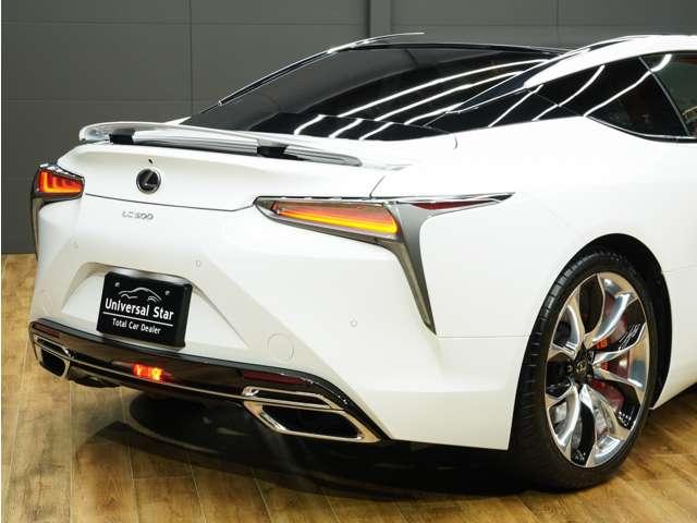 LC LC500 Sパッケージ 令和4年11月後期モデル/走行3200キロ/1オーナー車/禁煙車/屋内保管/LEXUSセーフティシステム+/オレンジ内装/OP21in鍛造ホイール/CFRPルーフ/トルセンLSD/HUD/ETC2.0(55枚目)