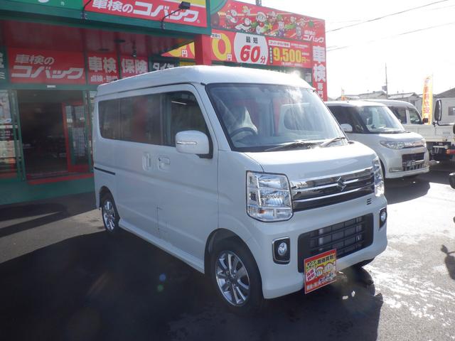 エブリイワゴン スズキ ｐｚターボスペシャル 登録届出済未使用車ハイルーフ 衝突軽減ブレーキ フルタイム４ｗｄターボ両側パワースライド 電動オートステップ ｈｉｄヘッドライト ハロゲンフォグランプ スマートキープッシュスタートの中古車詳細 中古車検索なら