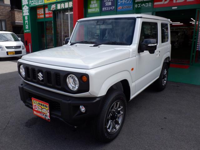 ジムニー ＸＣ　届出済未使用　オートマ　スズキセーフティーサポート　パールホワイト　衝突軽減ブレーキ　４速オートマチック　パートタイム４ＷＤ　スマートキープッシュスタート　ＬＥＤヘッドライト　シートヒーター　カスタムベースフルノーマル（7枚目）
