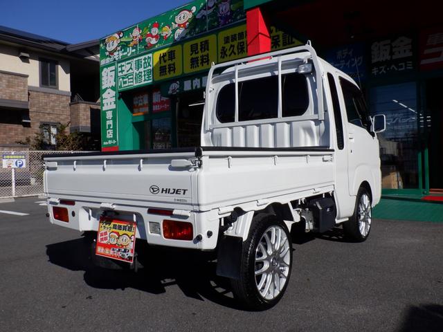 ハイゼットトラック ジャンボ 4AT ナビTVバックカメラETC ブラウン&木目 奈良県産ワンオーナー2WD オートマ レザー調ブラウンシートカバー&キャビンラゲッジ 木目コンビステアリング&木目インパネ 社外アルミ キーレスキー LEDヘッド&フォグ メッキミラーカバー(8枚目)