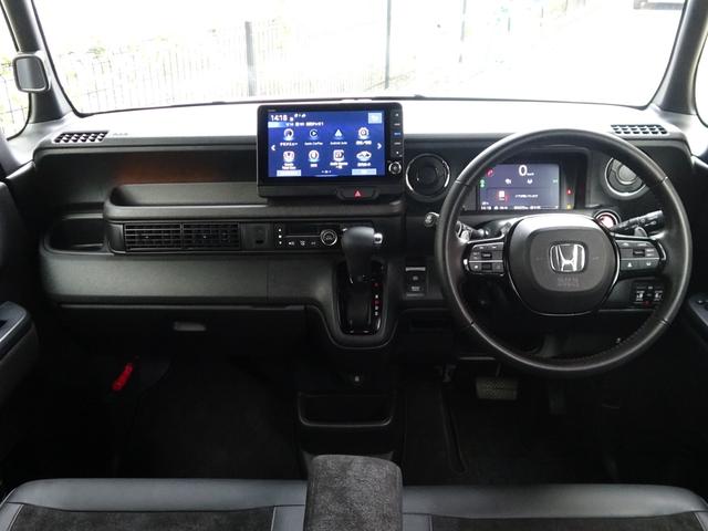 Ｎ－ＢＯＸカスタム ターボ白黒ツートンカラー９型ナビ全方位カメラ１７インチ車高調　・ＯＰ全方位カメラ・９インチＴＶナビ・車高調・１７インチワイドホイル・ワイドフェンダー加工・シートヒーター付ハーフレザー調シート・シートバックテーブル・両側電動スライド・電子パーキング・ドラレコ（22枚目）