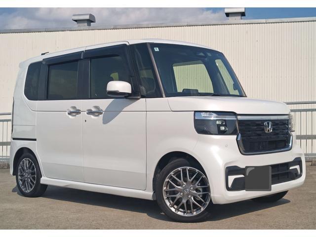 Ｎ－ＢＯＸカスタム 現行カスタムターボ　ホンダセンシング８インチオーディオＥＴＣ　・８インチオーディオ・デジタルインナーミラー・前後ドラレコ・シートヒーター付きハーフレザーシート・両側電動スライドドア・レザーステアリング・ＴＶナビ　バックカメラ・オートクルーズ・ホンダセンシング（4枚目）