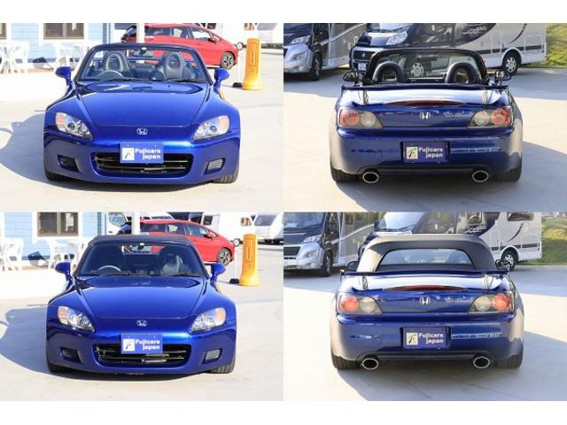 Ｓ２０００ タイプＶ　カロッツェリアメディアプレーヤー　純正オプションＢＢＳ１６インチＡＷ　無限トランクスポイラー　ブラックハーフレザーシート　車高調　本革巻きステアリング　電動オープン　ＶＧＳステアリング（5枚目）