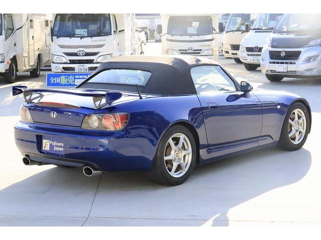 Ｓ２０００ タイプＶ　カロッツェリアメディアプレーヤー　純正オプションＢＢＳ１６インチＡＷ　無限トランクスポイラー　ブラックハーフレザーシート　車高調　本革巻きステアリング　電動オープン　ＶＧＳステアリング（63枚目）