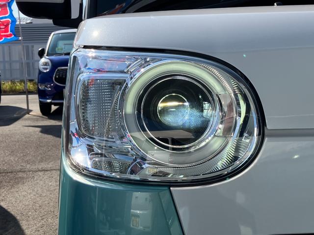 ムーヴキャンバス ストライプスＧ　１４インチフルホイールキャップ　ＬＥＤヘッドランプ　ＬＥＤフォグランプ　ホっとカップホルダー　両側パワースライドドア　キーフリーシステム　プッシュボタンスタート　ＵＶカットガラス（5枚目）