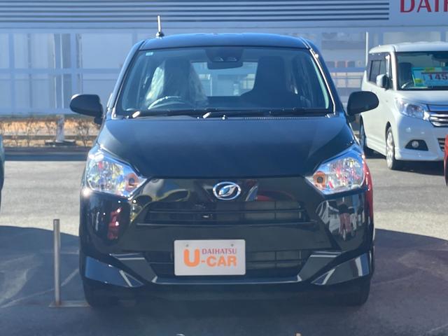 ミライース Ｌ　ＳＡＩＩＩ　１３インチフルホイールキャップ　マルチリフレクターハロゲンヘッドランプ　可倒式ドアミラー　自発光式デジタルメーターアンバーイルミネーションメーター　マニュアルエアコン（ダイヤル式）　キーレスエントリー（4枚目）