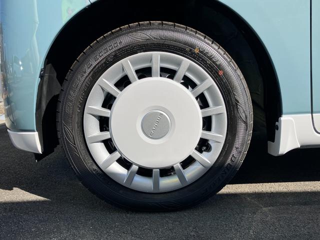 ムーヴキャンバス ストライプスＧターボ　１４インチフルホイールキャップ　ＬＥＤヘッドランプ　ＬＥＤフォグランプ　ホっとカップホルダー　両側パワースライドドア　キーフリーシステム　プッシュボタンスタート　ＵＶカットガラス（7枚目）