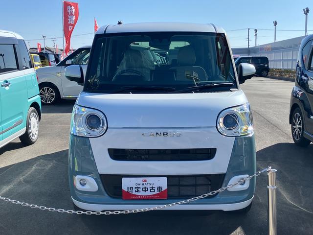 ムーヴキャンバス ストライプスＧターボ　１４インチフルホイールキャップ　ＬＥＤヘッドランプ　ＬＥＤフォグランプ　ホっとカップホルダー　両側パワースライドドア　キーフリーシステム　プッシュボタンスタート　ＵＶカットガラス（26枚目）