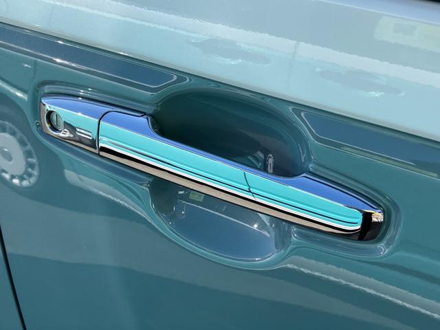 ムーヴキャンバス ストライプスＧターボ　１４インチフルホイールキャップ　ＬＥＤヘッドランプ　ＬＥＤフォグランプ　ホっとカップホルダー　両側パワースライドドア　キーフリーシステム　プッシュボタンスタート　ＵＶカットガラス（31枚目）