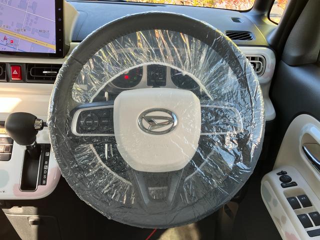 ムーヴキャンバス ストライプスＧターボ　１４インチフルホイールキャップ　ＬＥＤヘッドランプ　ＬＥＤフォグランプ　ホっとカップホルダー　両側パワースライドドア　キーフリーシステム　プッシュボタンスタート　ＵＶカットガラス（33枚目）