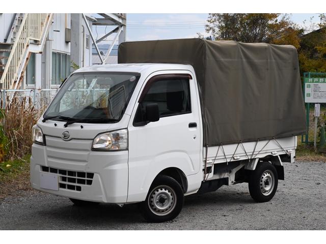 ハイゼットトラック スタンダード　ユーザー買取　幌付き　５速マニュアル車　ＥＴＣ　キー２本　走行３３５２５ｋｍ　エアコン　パワステ　チューナー　幌車　車検２年受渡（9枚目）