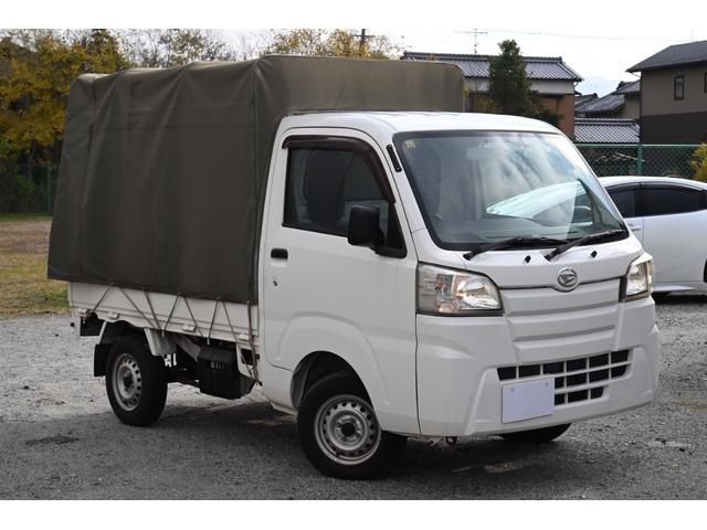ハイゼットトラック スタンダード　ユーザー買取　幌付き　５速マニュアル車　ＥＴＣ　キー２本　走行３３５２５ｋｍ　エアコン　パワステ　チューナー　幌車　車検２年受渡（11枚目）