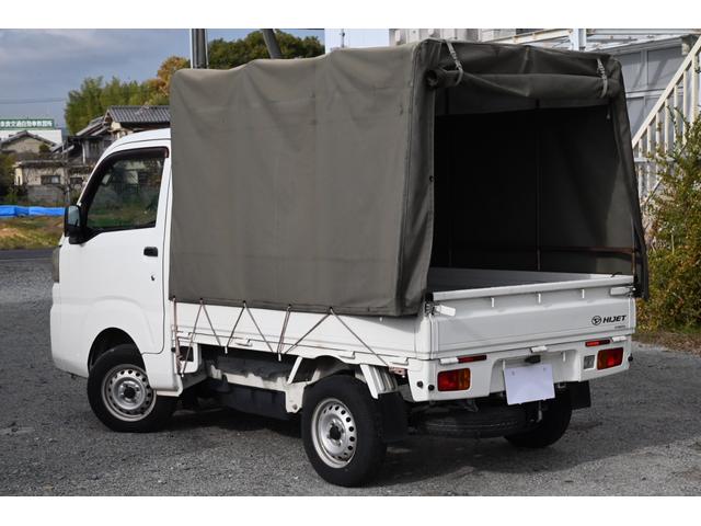 ハイゼットトラック スタンダード　ユーザー買取　幌付き　５速マニュアル車　ＥＴＣ　キー２本　走行３３５２５ｋｍ　エアコン　パワステ　チューナー　幌車　車検２年受渡（13枚目）