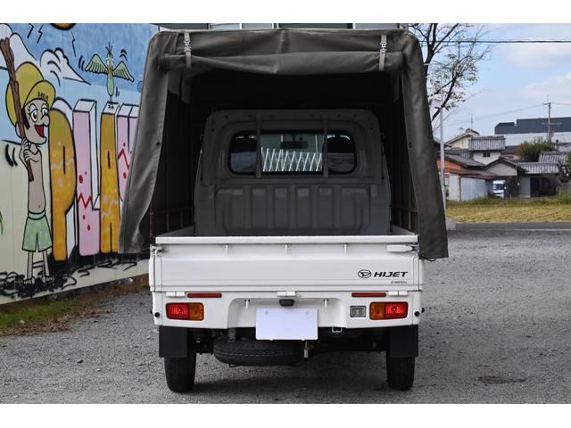 ハイゼットトラック スタンダード　ユーザー買取　幌付き　５速マニュアル車　ＥＴＣ　キー２本　走行３３５２５ｋｍ　エアコン　パワステ　チューナー　幌車　車検２年受渡（20枚目）