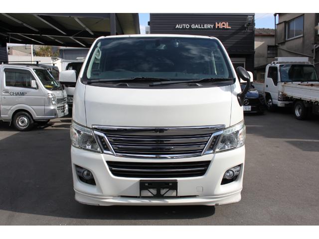 NV350キャラバンバン ロングライダープレミアムGXターボ PS PW AT 後席エアコン TVナビ ETC Dレコ レーダー バックカメラ 後席モニター シートカバー ベッドキット ローダウン 外品AW 両側スライドドア(2枚目)