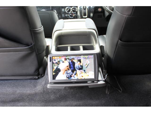 NV350キャラバンバン ロングライダープレミアムGXターボ PS PW AT 後席エアコン TVナビ ETC Dレコ レーダー バックカメラ 後席モニター シートカバー ベッドキット ローダウン 外品AW 両側スライドドア(19枚目)