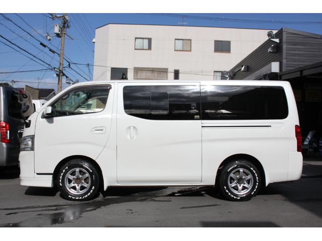 ＮＶ３５０キャラバンバン ロングプレミアムＧＸターボ　ＰＳ　ＰＷ　ＡＴ　リアエアコン　フルセグＴＶナビ　ＥＴＣ　バックカメラ　シートカバー　外品ＡＷ　ルーフキャリア　両側スライドドア（3枚目）