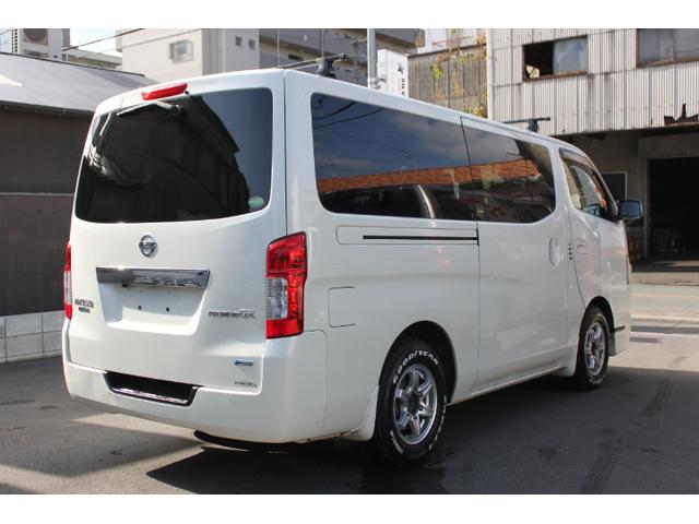 ＮＶ３５０キャラバンバン ロングプレミアムＧＸターボ　ＰＳ　ＰＷ　ＡＴ　リアエアコン　フルセグＴＶナビ　ＥＴＣ　バックカメラ　シートカバー　外品ＡＷ　ルーフキャリア　両側スライドドア（6枚目）