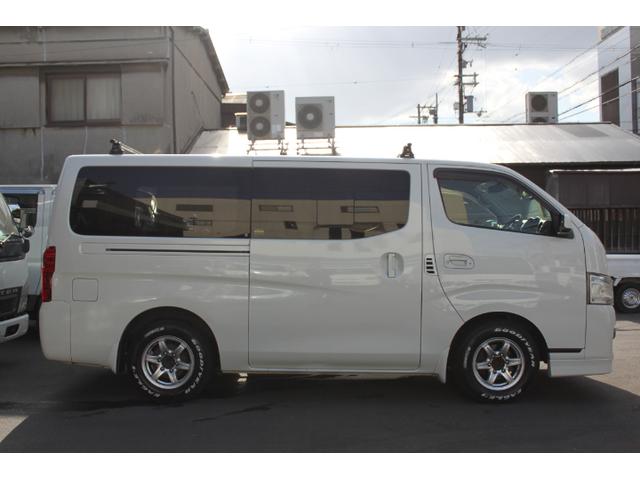 ＮＶ３５０キャラバンバン ロングプレミアムＧＸターボ　ＰＳ　ＰＷ　ＡＴ　リアエアコン　フルセグＴＶナビ　ＥＴＣ　バックカメラ　シートカバー　外品ＡＷ　ルーフキャリア　両側スライドドア（7枚目）