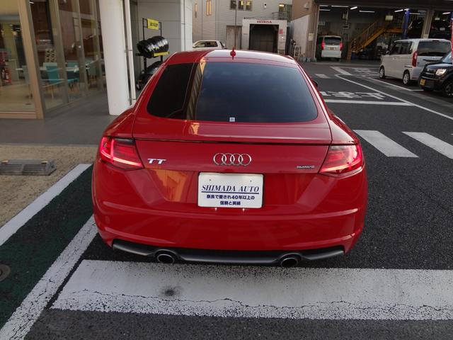 ＴＴクーペ ２．０ＴＦＳＩ　クワトロ　Ｓラインパッケージ　４ＷＤ　Ｓラインパッケージ　バーチャルコックピット　ナビ　フルセグＴＶ　Ｂｌｕｅｔｏｏｔｈ　バックカメラ　ＥＴＣ　ＬＥＤヘッドライト　アルミ　ＢＳＭ　クリアランスソナー　スマートキー（4枚目）