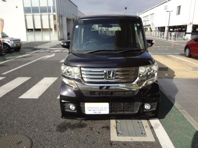 Ｎ－ＢＯＸカスタム Ｇ　ターボＳＳパッケージ　純正ナビ　フルセグＴＶ　Ｂｌｕｅｔｏｏｔｈ　バックカメラ　ＥＴＣ　両側電動ドア　ＨＩＤ　アルミ　クルーズコントロール　スマートキー（2枚目）