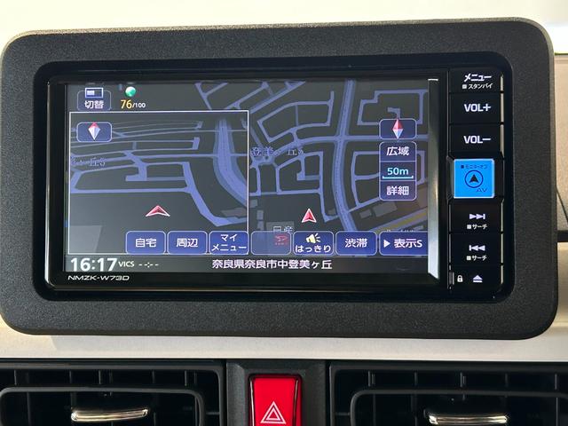 ムーヴキャンバス ストライプスG ナビ ドラレコ シ-トヒ-タ- 電動パーキング 両側電動スライドドア コ-ナ-センサ- プッシュボタンスタ-ト 衝突被害軽減ブレーキ LEDヘッドライト(3枚目)