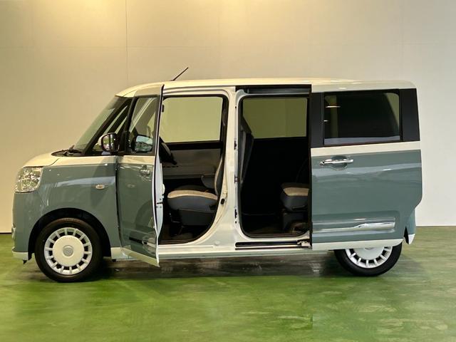 ムーヴキャンバス ストライプスG ナビ ドラレコ シ-トヒ-タ- 電動パーキング 両側電動スライドドア コ-ナ-センサ- プッシュボタンスタ-ト 衝突被害軽減ブレーキ LEDヘッドライト(46枚目)