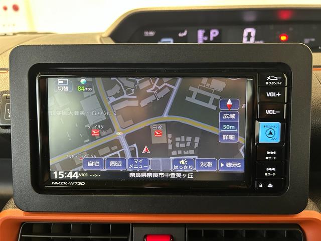 タント ファンクロス　ナビ　ドラレコ　ＥＴＣ　プッシュボタンスタ－ト　両側電動スライドドア　コ－ナ－センサ－　アイドリングストップ機能　衝突被害軽減ブレーキ　パノラマモニタ－（5枚目）