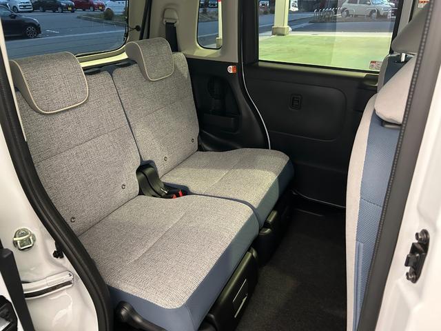 ムーヴキャンバス ストライプスＧ　電動パーキング　プッシュボタンスタ－ト　両側電動スライドドア　コ－ナ－センサ－　衝突被害軽減ブレーキ　アイドリングストップ機能　シ－トヒ－タ－　パノラマモニタ－対応　ＬＥＤヘッドライト（32枚目）