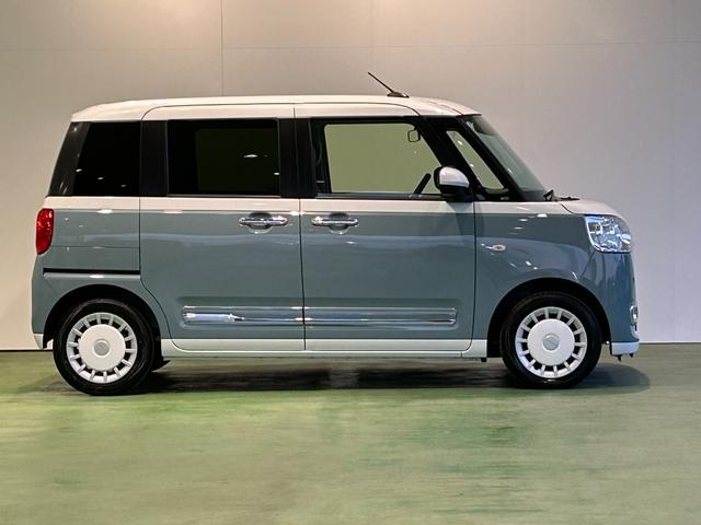 ムーヴキャンバス ストライプスＧ　電動パーキング　プッシュボタンスタ－ト　両側電動スライドドア　コ－ナ－センサ－　衝突被害軽減ブレーキ　アイドリングストップ機能　シ－トヒ－タ－　パノラマモニタ－対応　ＬＥＤヘッドライト（43枚目）