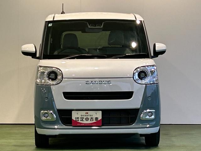 ムーヴキャンバス ストライプスＧ　電動パーキング　プッシュボタンスタ－ト　両側電動スライドドア　コ－ナ－センサ－　衝突被害軽減ブレーキ　アイドリングストップ機能　シ－トヒ－タ－　パノラマモニタ－対応　ＬＥＤヘッドライト（52枚目）