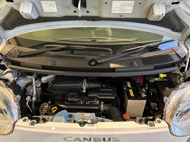 ムーヴキャンバス ストライプスＧ　電動パーキング　プッシュボタンスタ－ト　両側電動スライドドア　コ－ナ－センサ－　衝突被害軽減ブレーキ　アイドリングストップ機能　シ－トヒ－タ－　パノラマモニタ－対応　ＬＥＤヘッドライト（58枚目）