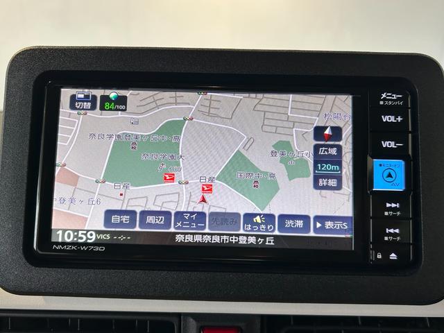 ムーヴキャンバス ストライプスＧ　ナビ　ドラレコ　ＥＴＣ　プッシュボタンスタ－ト　両側電動スライドドア　コ－ナ－センサ－　衝突被害軽減ブレーキ　アイドリングストップ機能　電動パーキング　シ－トヒ－タ－　バックカメラ（5枚目）