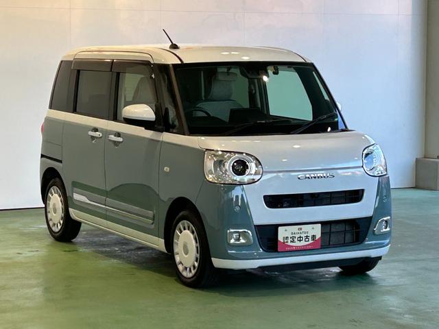 ムーヴキャンバス ストライプスＧ　ナビ　ドラレコ　電動パーキング　プッシュボタンスタ－ト　衝突被害軽減ブレーキ　コ－ナ－センサ－　アイドリングストップ機能　シ－トヒ－タ－　パノラマモニタ－（49枚目）