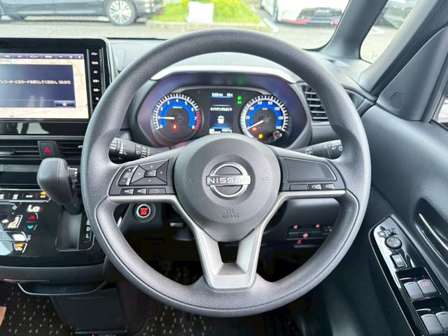 ルークス ハイウェイスター X 1オナ ETC  前後ドラレコ 純正9型ナビ LEDヘッドライト 純正14型AW  LEDフォグ アラモニ 左電動スライド 後席テーブル SOSコール オートエアコン サンシェード リヤ用ファン(6枚目)