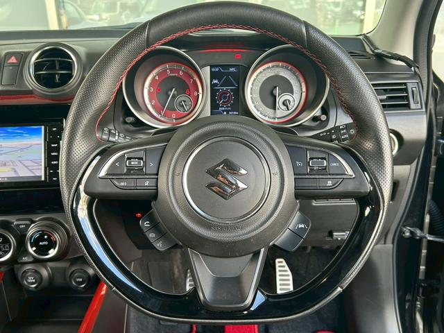 スイフトスポーツ ベースグレード 1オナ 6速MT車 7型ナビ ドラレコ前後 全周囲カメラ 追従クルコン ETC LEDヘッドライト フォグランプ ブレーキアシスト プッシュスタート TVスイッチ シートヒーター ステアリングスイッチ(10枚目)