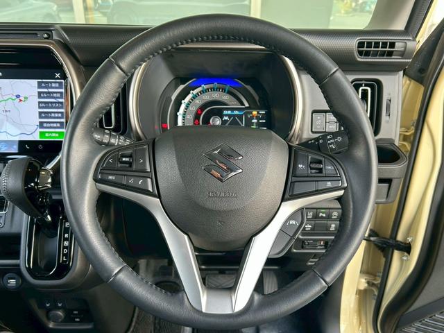 ハスラー JスタイルII 1オナ 純9型ナビ 全周囲M 追従クルコン ETC2.0 前席シートヒータ LEDヘッドライト ルーフレール フルセグTV DVD再生 障害物センサ 純正AW(13枚目)