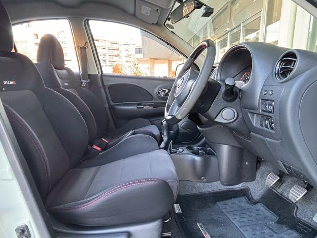 マーチ ニスモ S HKSマフラ 純正ナビ ドラレコ ETC フルセグTV 外品LEDヘッドライト バックカメラ スマートキー プッシュスタート 専用AW 専用エアロ 専用シート(17枚目)