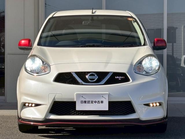 マーチ ニスモ S HKSマフラ 純正ナビ ドラレコ ETC フルセグTV 外品LEDヘッドライト バックカメラ スマートキー プッシュスタート 専用AW 専用エアロ 専用シート(28枚目)