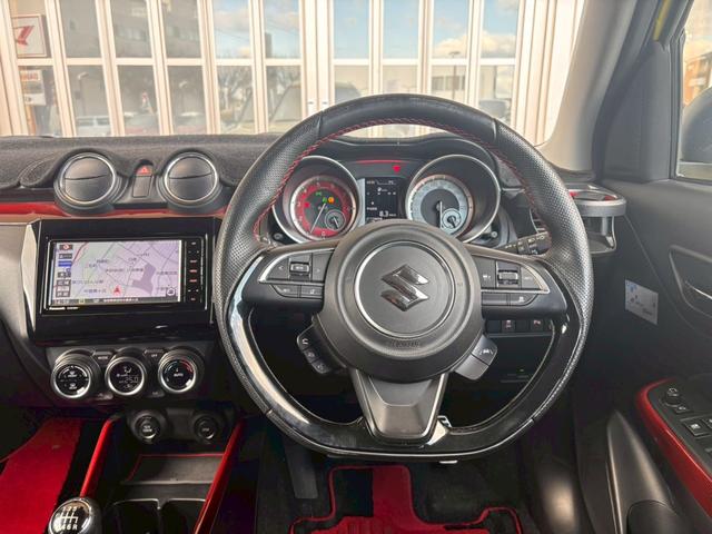 スイフトスポーツ ベースグレード　衝突被害軽減　純正ナビ　ドラレコ　ＥＴＣ　シートヒータ　ＬＥＤヘッドライト　純正ＡＷ　バックカメラ　追従クルーズコントロール　レーンキープアシスト　ブラインドスポットモニタ（6枚目）