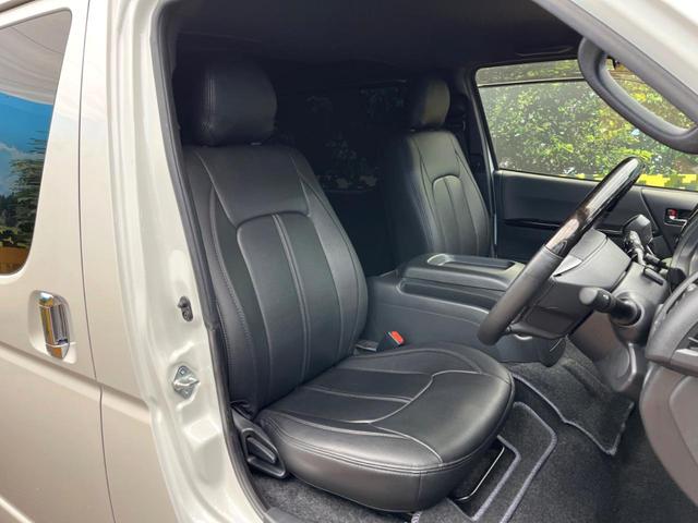 ハイエースバン スーパーGL ダークプライムII 両側電動スライド SDナビ バックカメラ アクセサリーコンセント ハーフレザーシート LEDヘッドライト スマートキー オートライト オートエアコン ウッドコンビステアリング Bluetooth再生(8枚目)