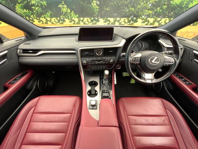 RX RX450h Fスポーツ サンルーフ 純正12型ナビ 赤革シート 全周囲カメラ プリクラッシュセーフティ 三眼LEDヘッドライト 100V電源 電動リアゲート シートベンチレーション メモリーシート ドラレコ コーナーセンサー(2枚目)