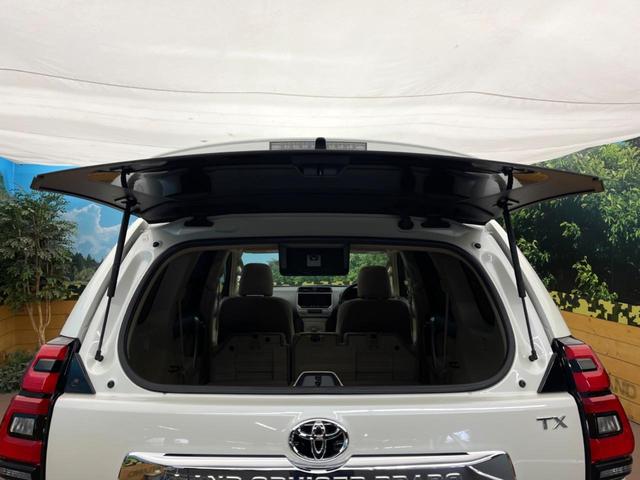 ランドクルーザープラド ＴＸ　サンルーフ　ＢＩＧ－Ｘ９インチナビ　レーダークルーズコントロール　デジタルインナーミラー　ＬＥＤヘッドライト　クリアランスソナー　オートライト　オートハイビーム　バックカメラ　ダウンヒルアシスト（35枚目）