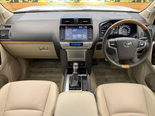 ランドクルーザープラド ＴＸ　Ｌパッケージ　マットブラックエディション　サンルーフ　寒冷地仕様　メーカーナビ　全周囲カメラ　セーフティセンス　レーダークルーズ　ＢＳＭ　ベージュレザーシート　シートベンチレーション　パワーシート　電動格納サードシート　ＥＴＣ２．０（2枚目）