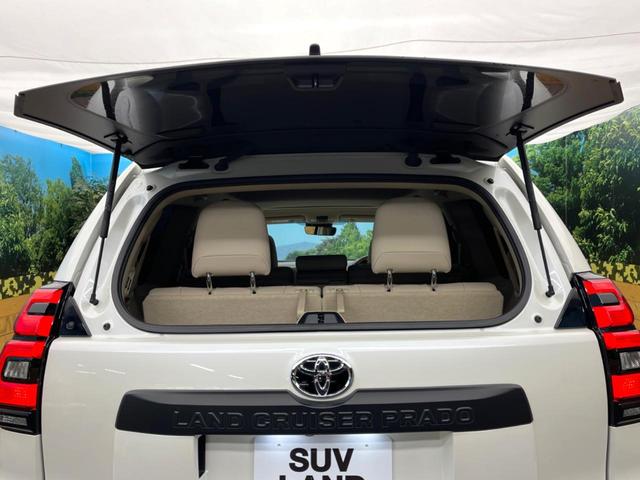 ランドクルーザープラド ＴＸ　Ｌパッケージ　マットブラックエディション　サンルーフ　寒冷地仕様　メーカーナビ　全周囲カメラ　セーフティセンス　レーダークルーズ　ＢＳＭ　ベージュレザーシート　シートベンチレーション　パワーシート　電動格納サードシート　ＥＴＣ２．０（42枚目）