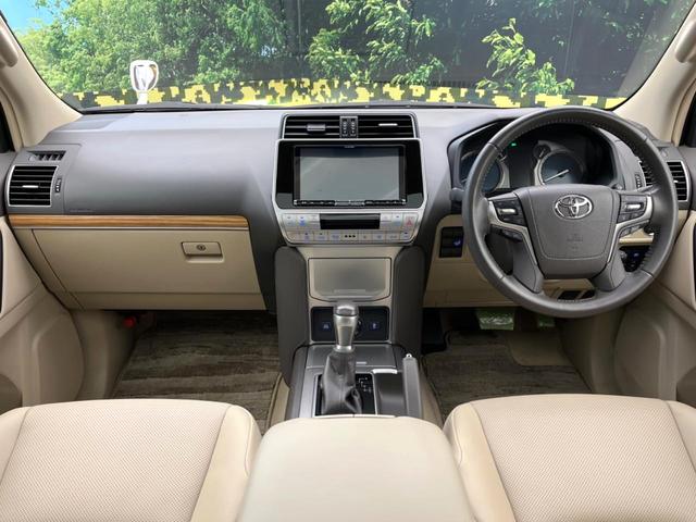 ランドクルーザープラド TX Lパッケージ サンルーフ モデリスタエアロ BIG-X9インチナビ トヨタセーフティセンス バックカメラ シートベンチレーション 7人乗 ドラレコ コーナーセンサー LEDヘッドライト ルーフレール パワーシート(2枚目)