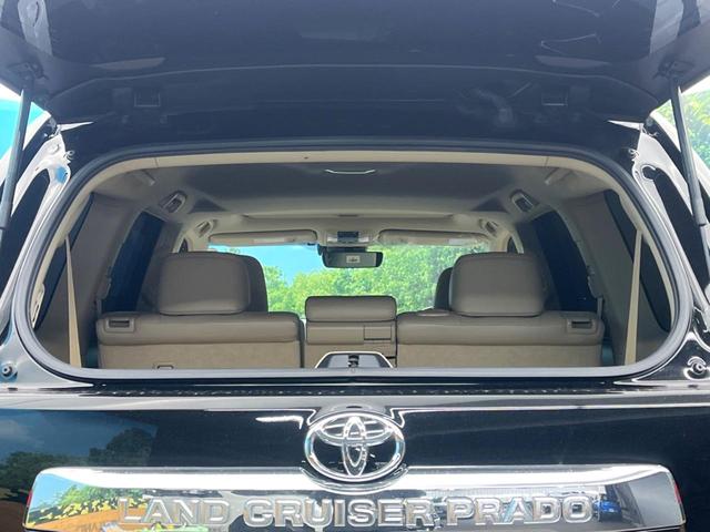 ランドクルーザープラド ＴＸ　Ｌパッケージ　モデリスタエアロ　サンルーフ　７人乗り　純正１９インチアルミホイール　ルーフレール　ＡＬＰＩＮＥナビ　バックカメラ　トヨタセーフティセンス　禁煙車　レーダークルーズ　ベージュ革シート（36枚目）
